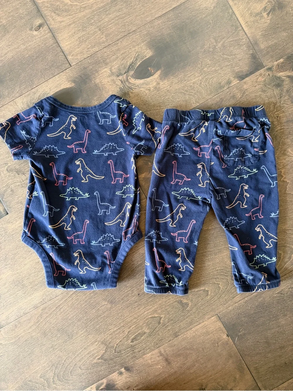 GAP Navy Two-Piece Dino Print Set